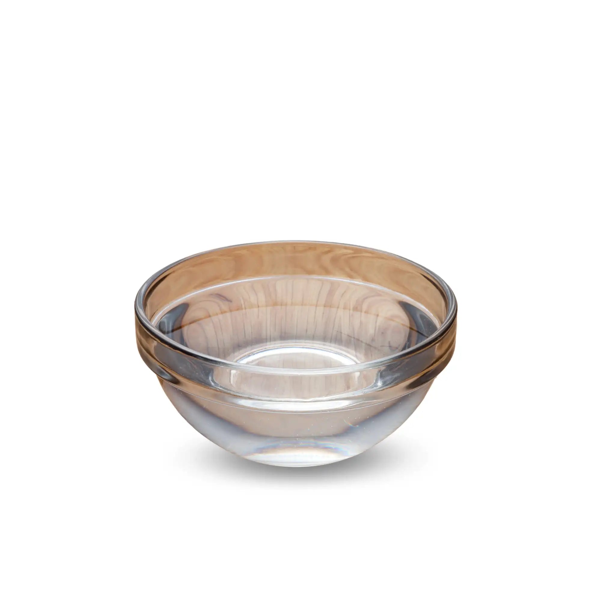 A clear glass bowl filled with Hiya's frankincense essential oil.