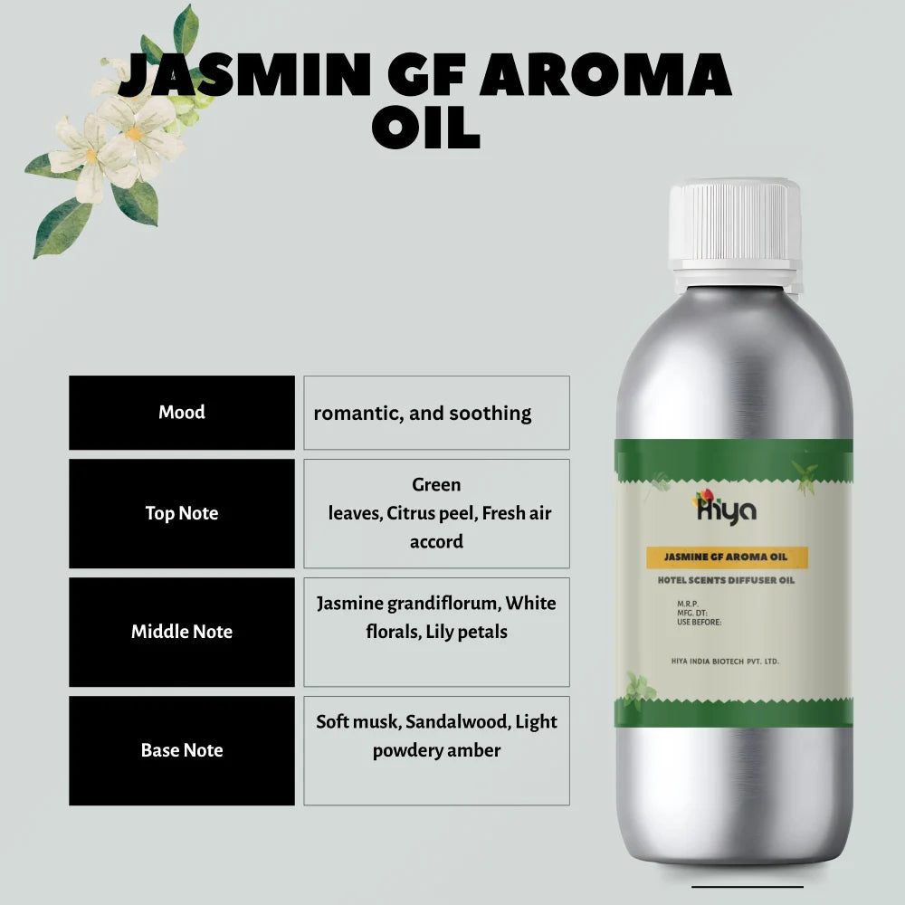 Jasmine GF Hotel Scent: Inspired by fresh jasmine flowers and soft floral elegance.