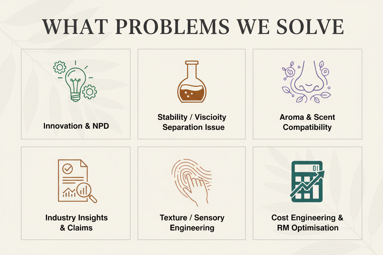 add more Texture / Sensory Engineering
Cost Engineering & RM Optimisation
All remains same