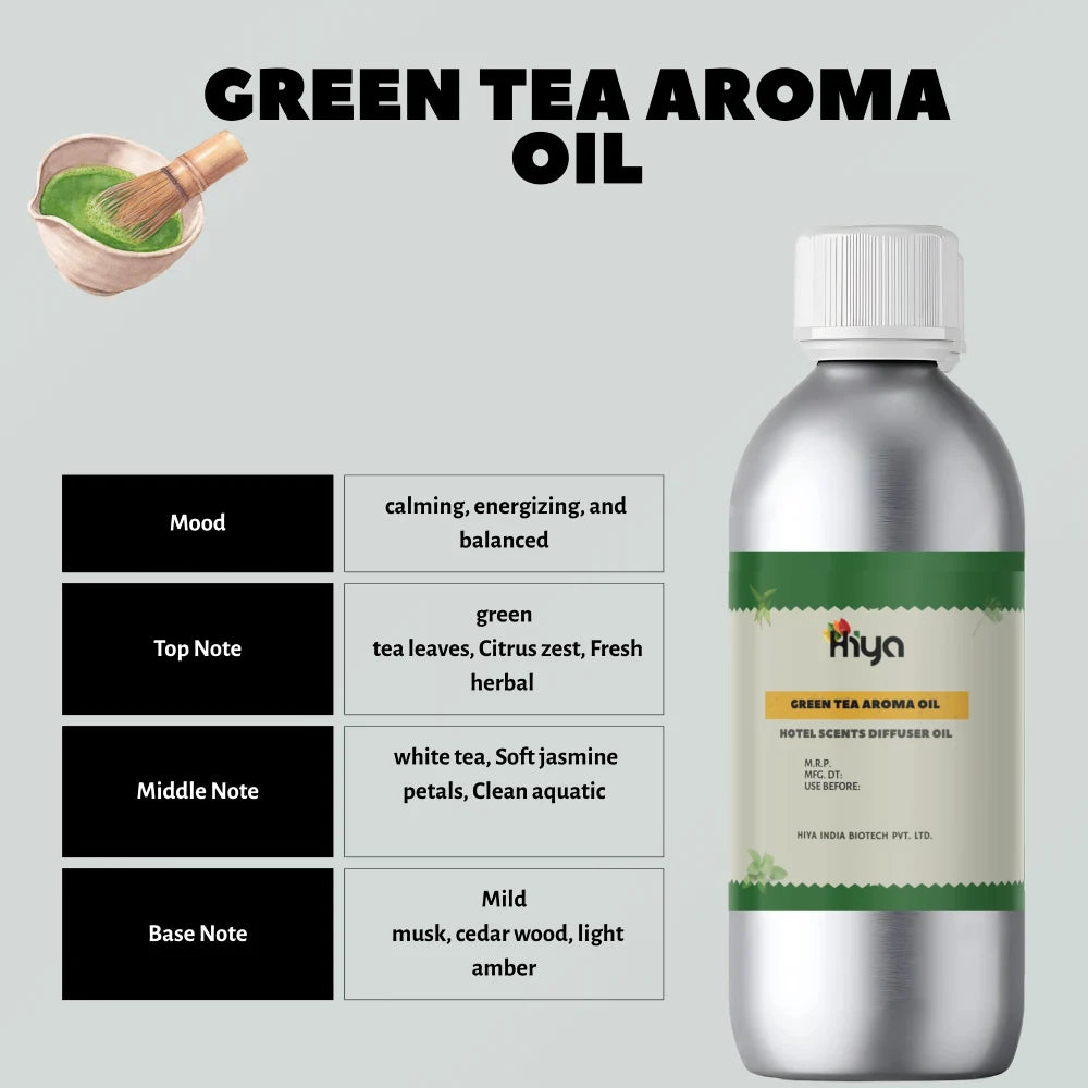 Green Tea Hotel Scent: Inspired by fresh green tea leaves and soft herbal notes