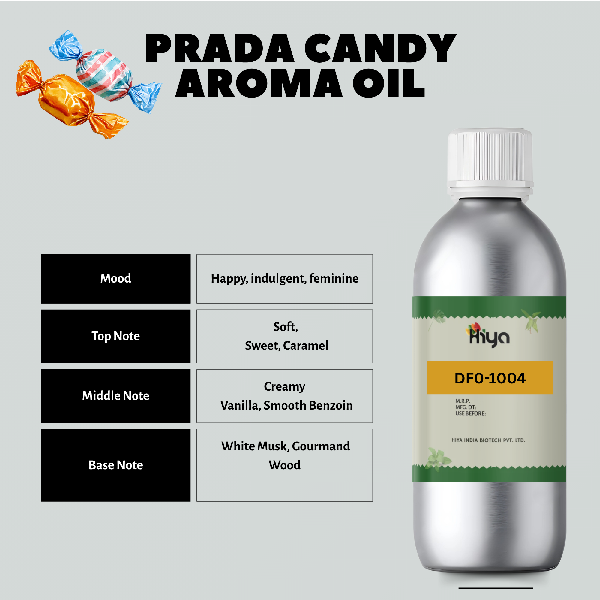 DF0-1004 Hotel Scent: Inspired by Prada Candy Diffuser Oil